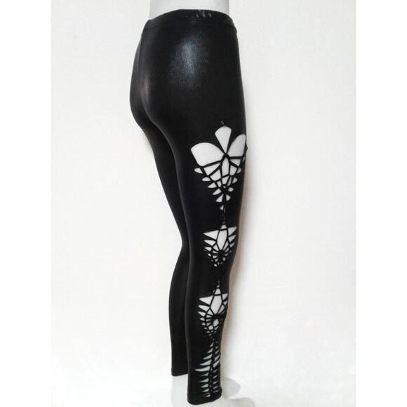 ROCKSTAR - MEDIUM/LARGE - Junior/Women's Super Sexy Cut and Weaved leggings - Picture 7 of 8